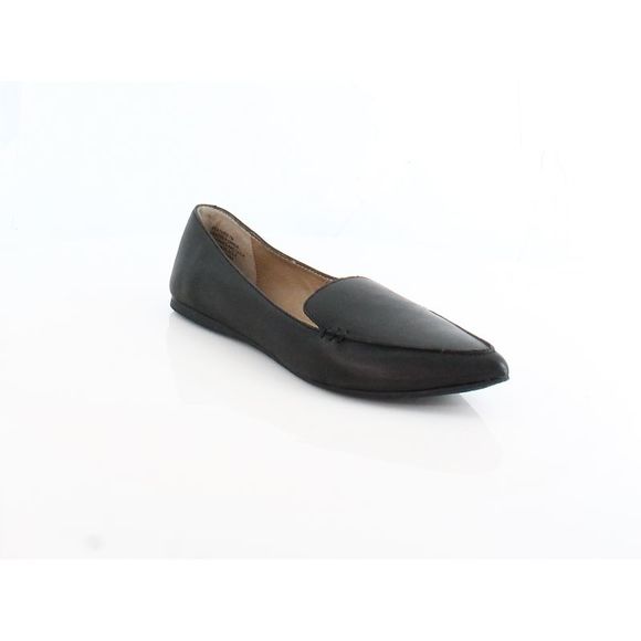 Ballerines Steve Madden 'Capitall' Noires Avec Boucle Argentée - Taille 6, Occasion En Bon état